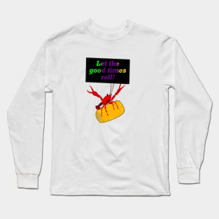 Mardi Gras Crawfish Long Sleeve T-Shirt